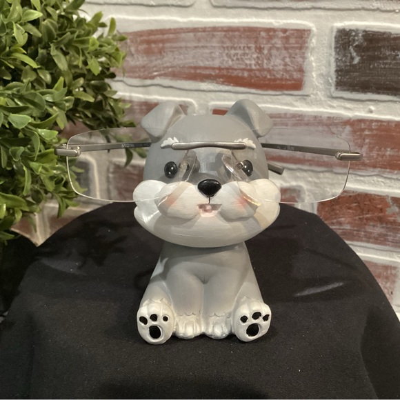ROOGO- Schnauzer Eyeglasses Holder - Dog Lovers Delight - Like New - Nice - Picture 7 of 9